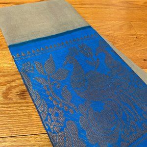 Madurai Sungudi Cotton Saree - Plain Body and Mayuri Pattu Big Border for Women